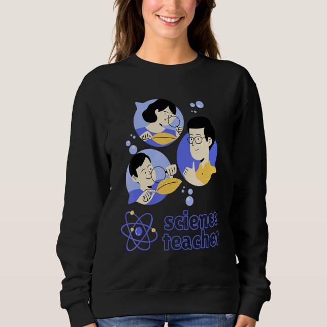 Sweatshirt Science Enseignant Chimie Biologie École Collège (Devant)