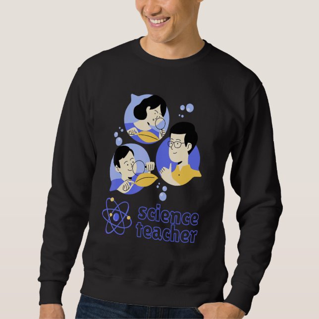 Sweatshirt Science Enseignant Chimie Biologie École Collège (Devant)