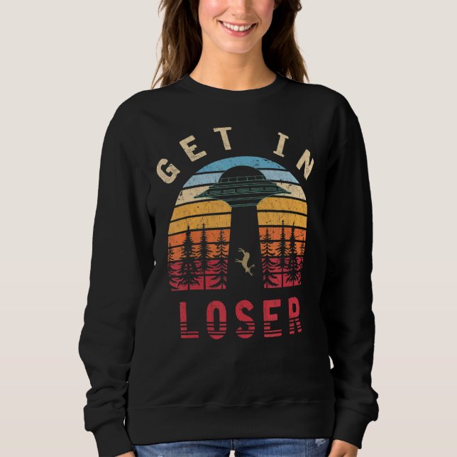 Sweatshirt Science-Fiction Rétro Croyant Ufo Ufo Enduction (Devant)