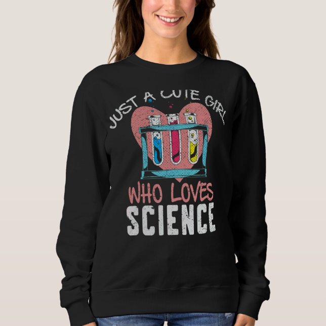 Sweatshirt Scientifique Filles de sciences Femmes Laboratoire (Devant)