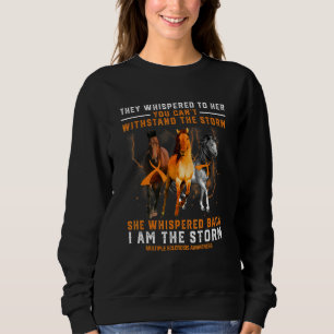 Sweatshirt Sclérose en plaques Cheval Elle M'a Répondu Je Sui