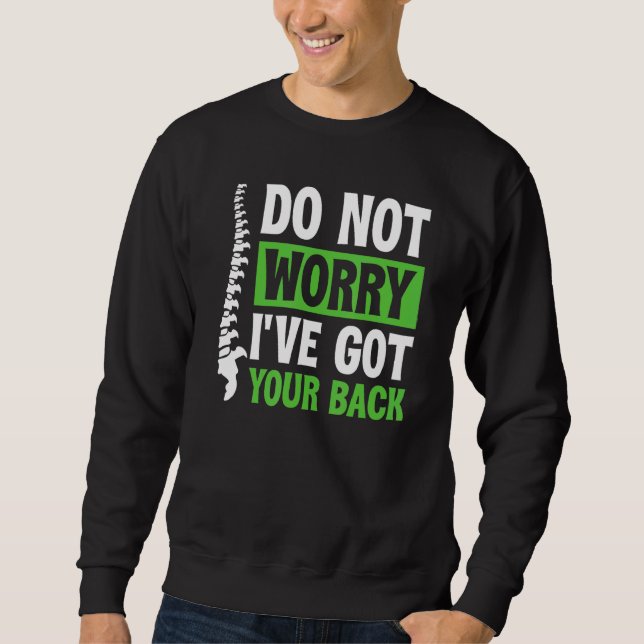 Sweatshirt Scoliose  Anatomie de la colonne vertébrale Ruban  (Devant)