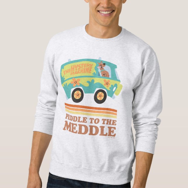 Sweatshirt Scooby-Doo Mystery Machine "Peddle to the Meddle" (Devant)