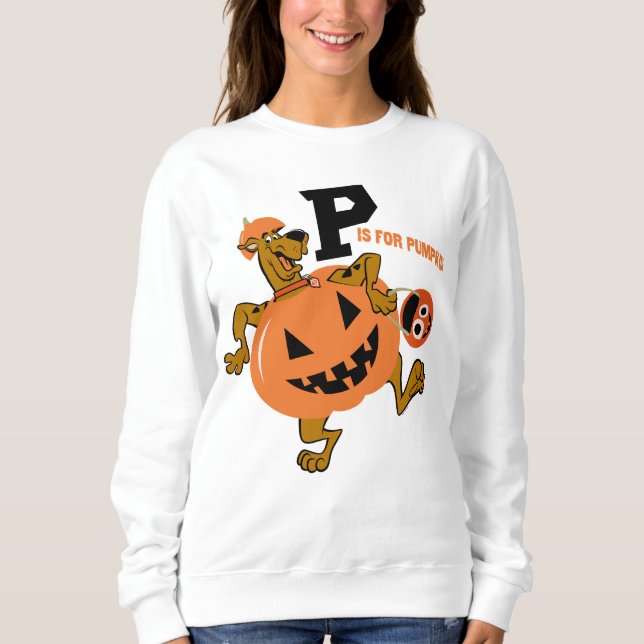 Sweatshirt Scooby-Doo | P est pour le Citrouille (Devant)