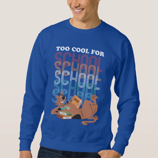 Sweatshirt Scooby Doo Trop Cool Pour L'École (Devant)