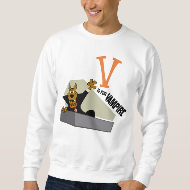 Sweatshirt Scooby-Doo | V est pour Vampire (Devant)