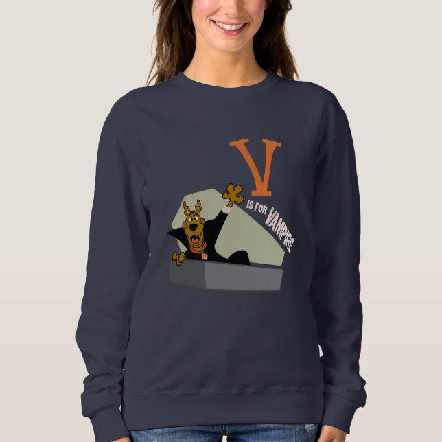 Sweatshirt Scooby-Doo | V est pour Vampire (Devant)