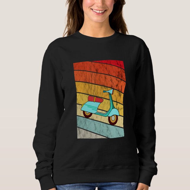 Sweatshirt Scooter électrique Vintage Retro Sunset Electric M (Devant)