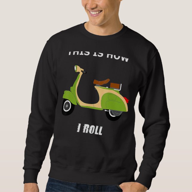 Sweatshirt Scooter italien vintage vélo Retro (Devant)