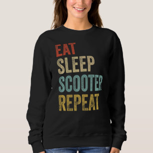 Sweatshirt Scooter Répéter le sommeil à manger Scooter