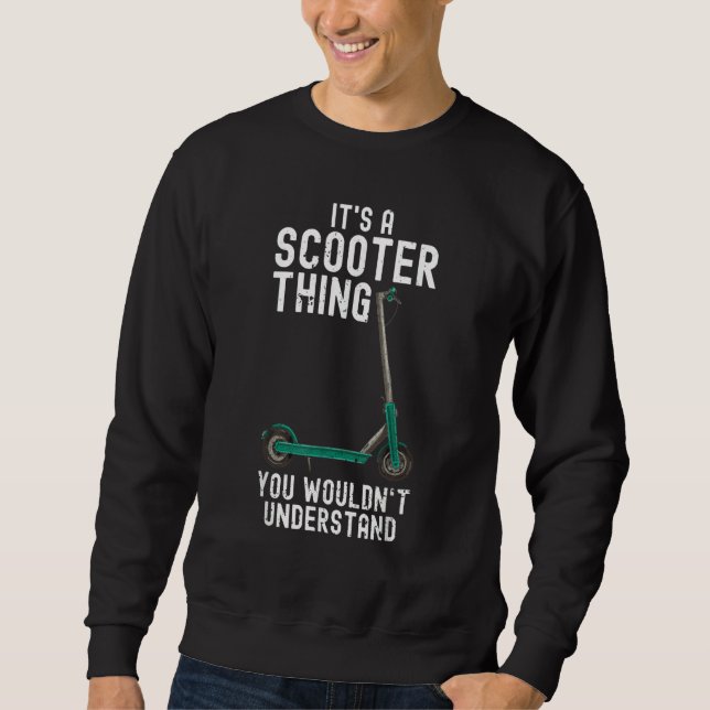Sweatshirt Scooter Stunt Scouter E Scooter Off Road Electric  (Devant)