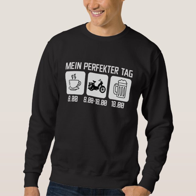 Sweatshirt Scooter Vintage cyclomoteur (Devant)