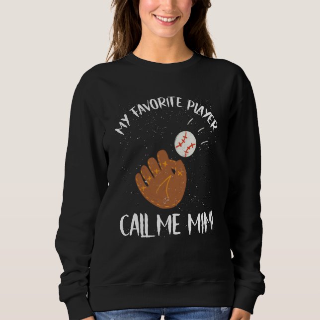 Sweatshirt Score Big with the Call Me Mimi Baseball Squad Spo (Devant)