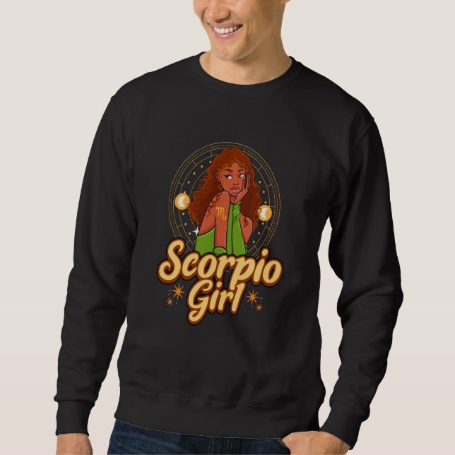 Sweatshirt Scorpio Girl Astrology Astrologer Zodiac Sign Horo (Devant)