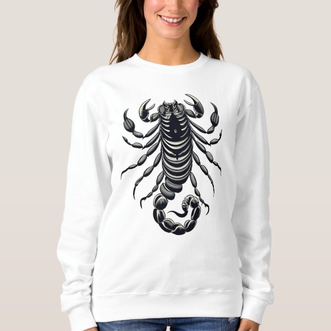 Sweatshirt Scorpio noir (Devant)