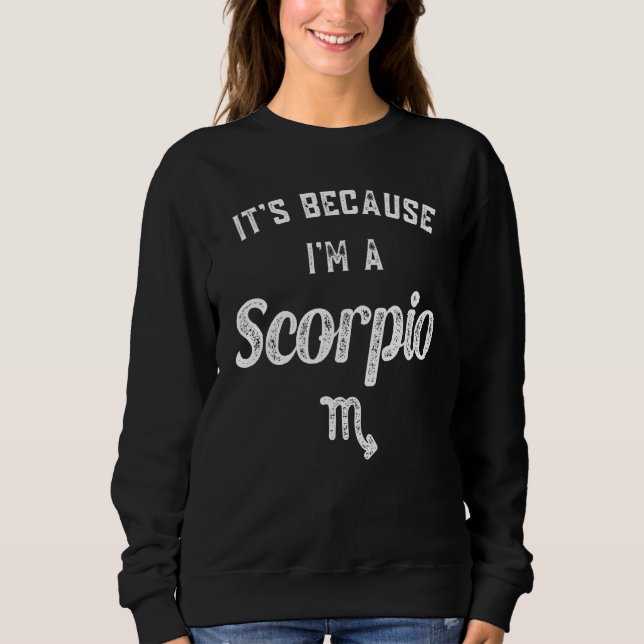 Sweatshirt Scorpio, signe zodiaque 1 (Devant)