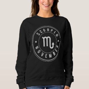 Sweatshirt Scorpio - Symbole Zodiaque Astrologie Anniversaire