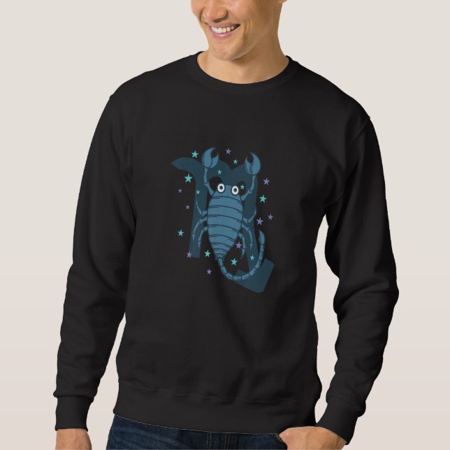 Sweatshirt Scorpio Zodiac Sign as an Animal Horoscope (Devant)