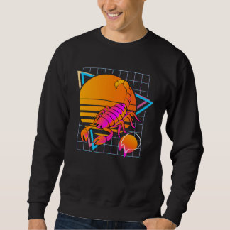 Sweatshirt Scorpion Retro 80s Style Vintage