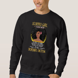 Sweatshirt Scorpion Zodiac Signes Pour Afro American Girls Go