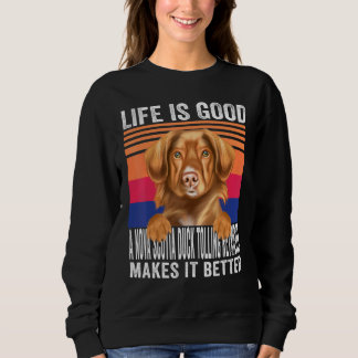 Sweatshirt Scotia Duck Tolling Retrivers Fait Votre Vie Goo