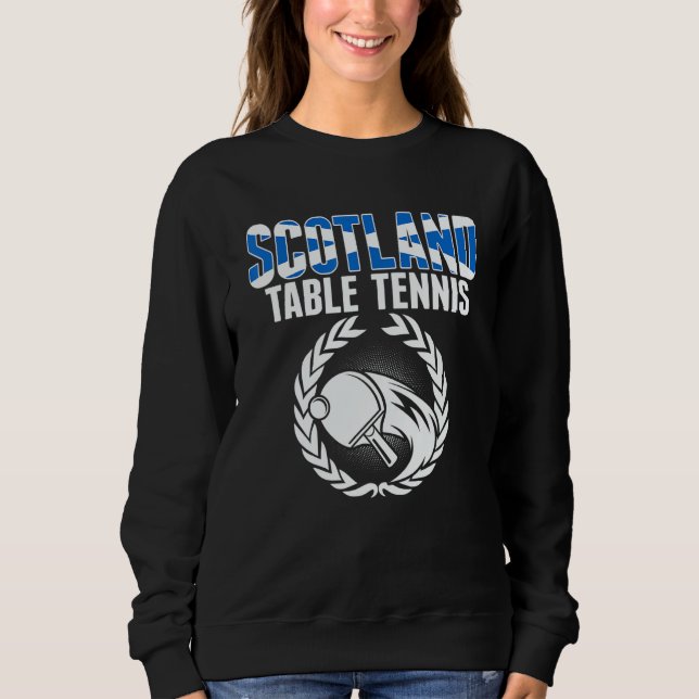 Sweatshirt Scotland Table Tennis     Scottish Ping Pong Suppo (Devant)