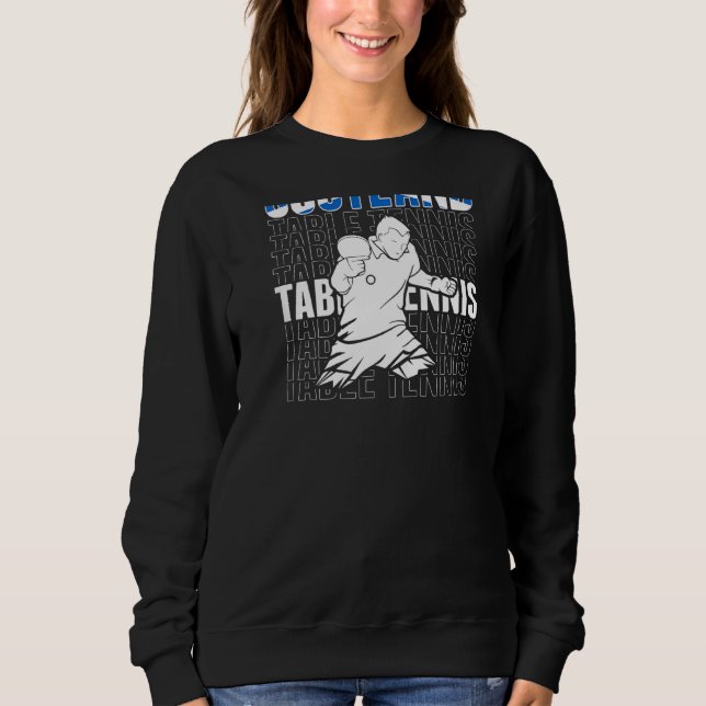 Sweatshirt Scotland Table Tennis  Support Scottish Ping Pong  (Devant)