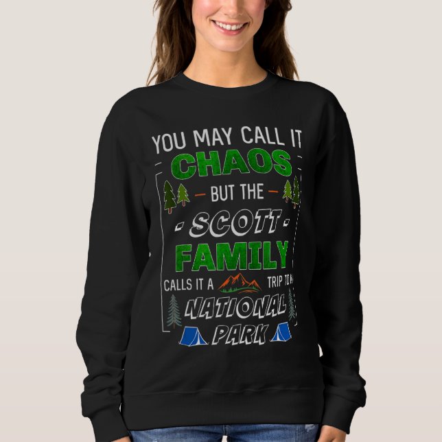 Sweatshirt Scott Family National Park Vacances (Devant)