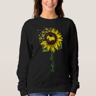 Sweatshirt Scottie Mom Sunflower Scottie Terrier Chien Maman