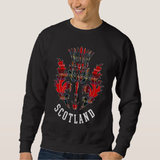 Sweatshirt Scottish Tartan Thistle Scots Emblem of Scotland