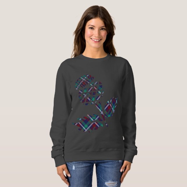 Sweatshirt Scottish Thistle Tartan Plaid Gift (Devant entier)