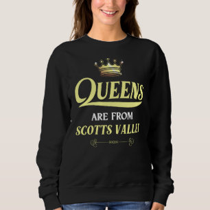 Sweatshirt Scotts Valley Funny Home Racines Cultivées Né En V