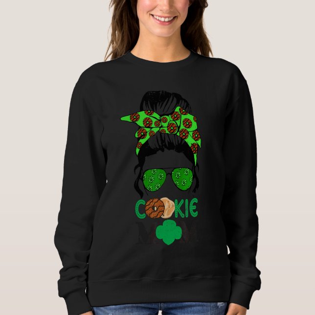 Sweatshirt Scou Cookie Maman Fille Troop Messy Bun Lunettes d (Devant)