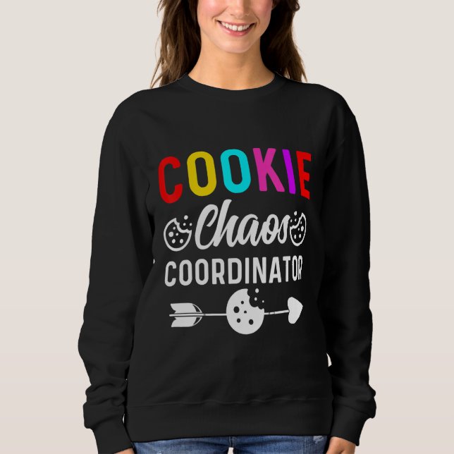 Sweatshirt Scout Drôle Pour Les Filles Coordinateur Cookie Ch (Devant)