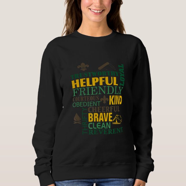 Sweatshirt Scout Law Scoutisme Nouveauté (Devant)