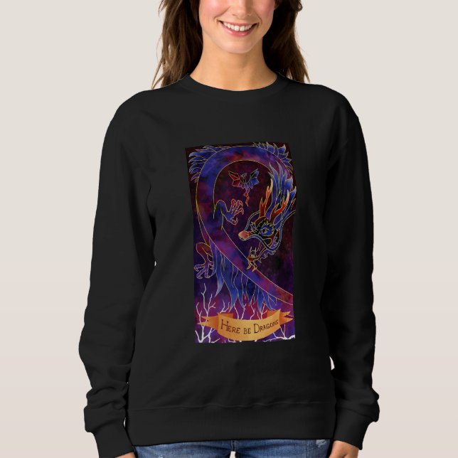 Sweatshirt Scp Foundation Où Les Dragons Sont Passés Scp 1762 (Devant)