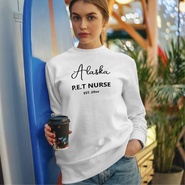 Sweatshirt Script personnalisé pour amateur de chats Nom de v (Créateur téléchargé)