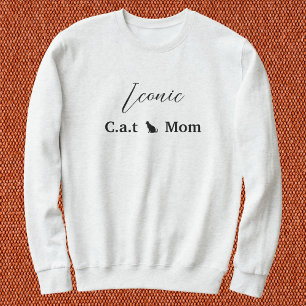 Sweatshirt Script personnalisé pour amoureux des animaux noir