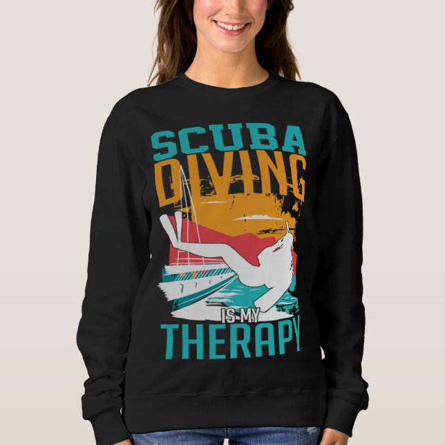 Sweatshirt Scuba Diving Snorkeling Underwater Diving  1 (Devant)