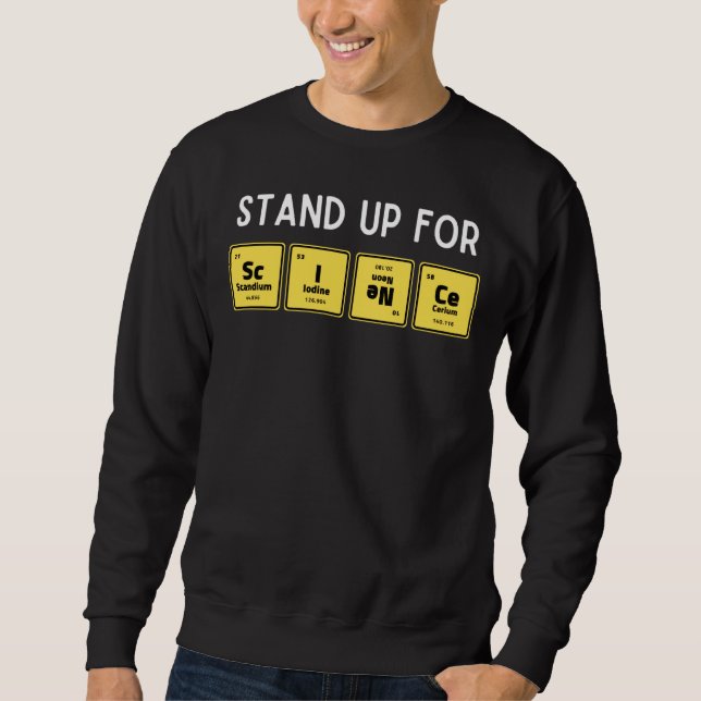 Sweatshirt Se Déplacer Pour Science Table Périodique Chimie S (Devant)