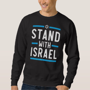Sweatshirt Se tenir avec Israël Pays juif Israël Israël