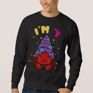 Sweatshirt Sea Animal Au 7 Hermit Crab 7th Birthday