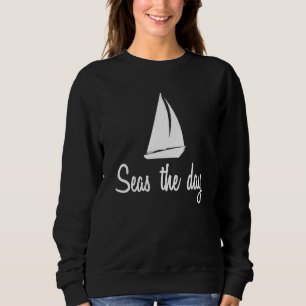 Sweatshirt Seas La Journée Croisière Nautique Bateau À Voile 