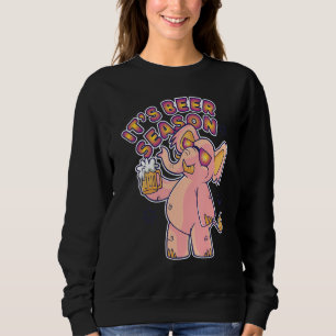 Sweatshirt séasion éléphant à boire des lunettes de soleil