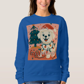 Sweatshirt Season's Grrreetings! Funny Santa Dog