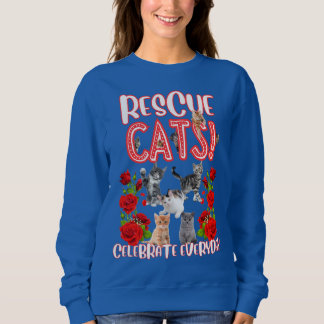 Sweatshirt Secourt et Roses de chats amusants