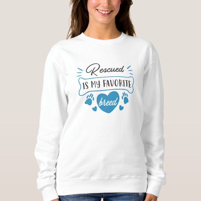 Sweatshirt Secouru Est Ma race préférée (Devant)