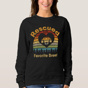 Sweatshirt Secouru Est Ma race préférée Retro les années 70 S