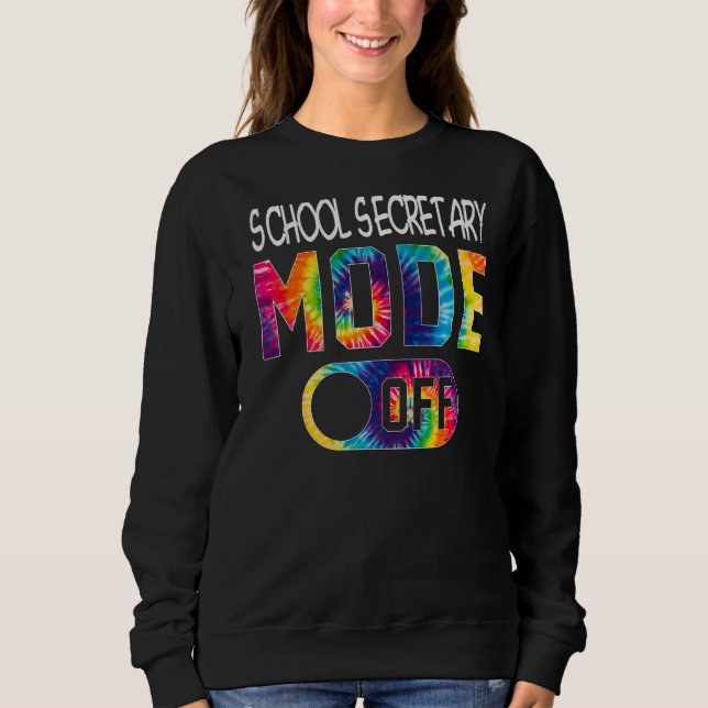 Sweatshirt Secrétaire D'École Mode Désactivé Joyeux Dernier J (Devant)