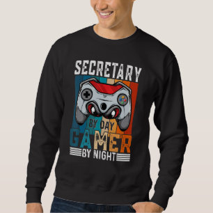 Sweatshirt SECRÉTAIRE Par Joueur Jour par Mème de nuit pour l